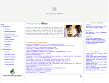 Tablet Screenshot of aimedindia.com